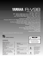 Yamaha RV-98 - Owners Manual 